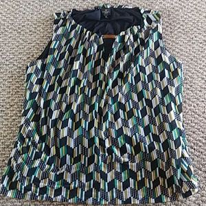 WOMENS PLUS SIZE MULTI COLOR DRESS SLEEVELESS TOP